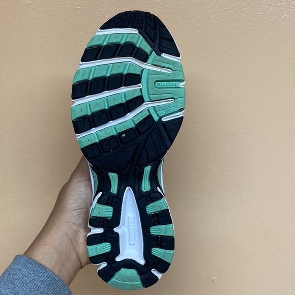 Saucony Cohesion 7 Running Sneakers “Gray Royal Blue Mint Green White Black” - Picture 9 of 16
